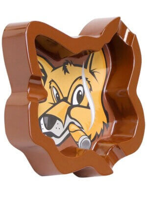 Fox Head Melamine Brown Ashtray
