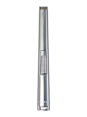 Colibri Aura Flat Flame Lighter Brushed Chrome