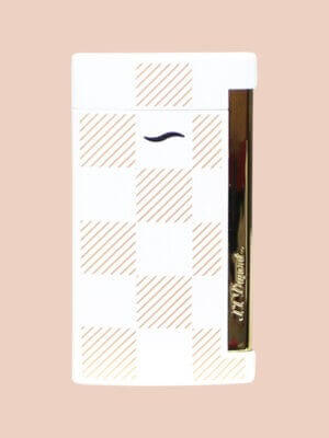 S.T. Dupont Slim 7 Lighter Damier White