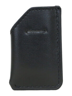 J-11 Black Leather Lighter Case
