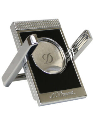 Black Chrome Cigar Cutter Stand
