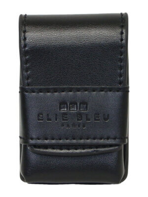 J-14 Black Leather Lighter Case
