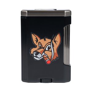 Fox Lotus Big Pocket Lighter in Black