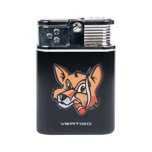 Fox Lotus Vintage Lighter- Black