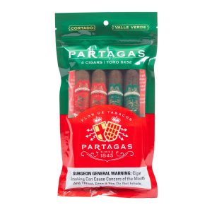 Partagas 4 Count Red and Green Fresh Pack