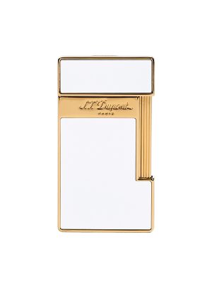 S.T. Dupont Slimmy White Lacquer and Golden - 028004