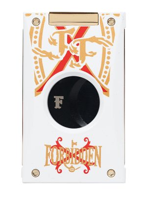 OpusX Rare Black in White Lacquer and Gold Cutter