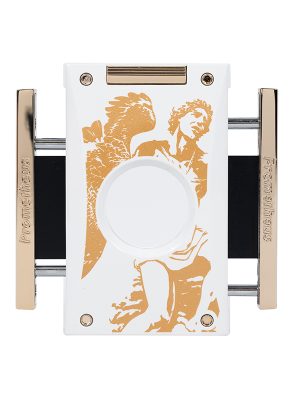 GOF "Never Back Down" in Gold on White Cutter