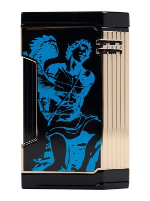 GOF "Never Back Down" in Blue on Black Lighter
